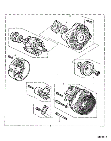 Rover 200/400 to 95 Alternator - 1600 (Bosch)