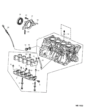 Rover 200/400 to 95 Block Assembly - 1600 Petrol 16V DOHC