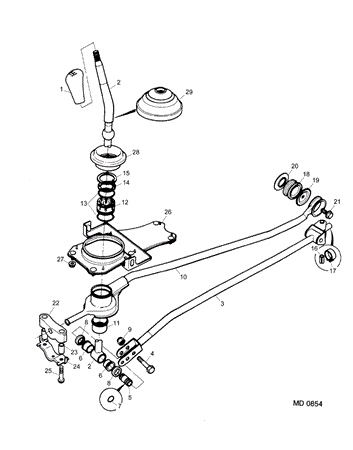 Rover 200/400 to 95 Selector Mechanism - External - Diesel Manual