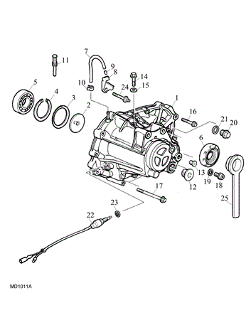 Rover 400/45/MG ZS Transmission Case Petrol - 2500 V6 K Series Manual