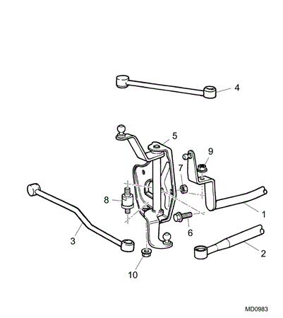 Rover 400/45/MG ZS Selector Mechanism - External Gearbox - 1400/1600 Manual R65