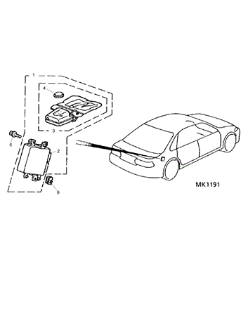 Rover 600 Burglar Alarm to AM144844 - Petrol Except Turbo