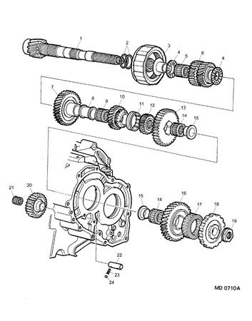 Rover 800 Early Countershaft - 2700 Auto