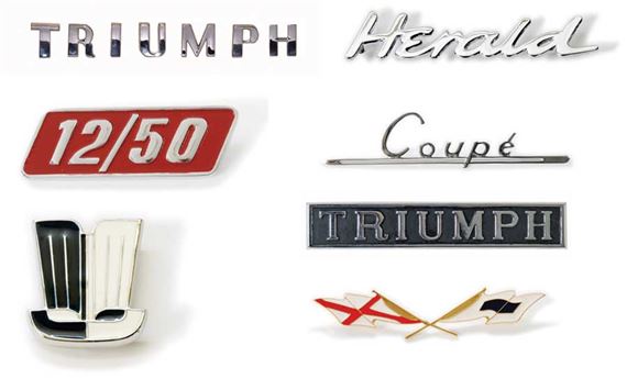 Triumph Herald Badges and Letters