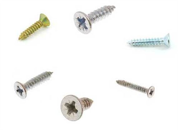 MGF and MG TF Self Tapping Screws - Countersunk - Pozi Drive