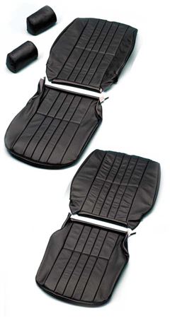 Triumph TR7 Alternative Seat Trim Kit - Leather with Vertical Pleats