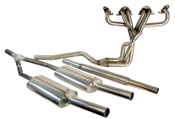Triumph GT6 Sports Exhaust Systems - Twin Rear Silencer Full Twin Sports System