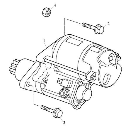 Rover 75/MG ZT Starter Motor - 2500 Petrol Manual V6