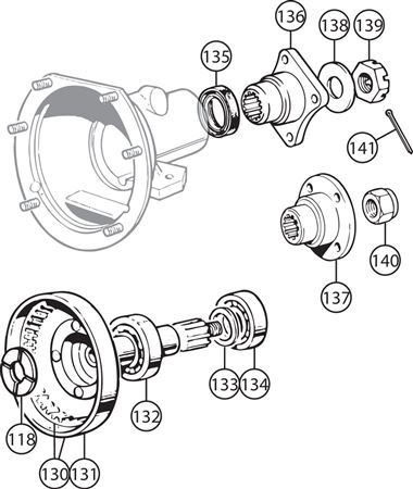 Triumph TR2-5 Annulus and Rear Flange