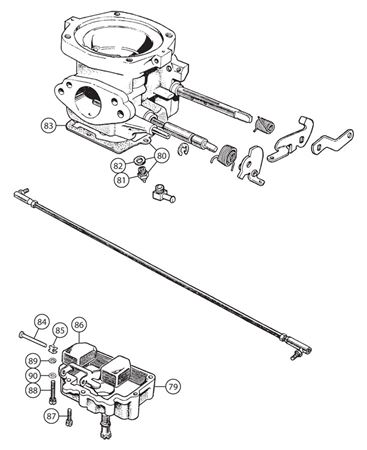 Triumph TR4-4A Carb Components - Float Chambers