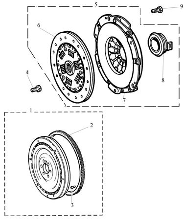 Rover 400/45/MG ZS Flywheel, Clutch Manual - 1800 Petrol