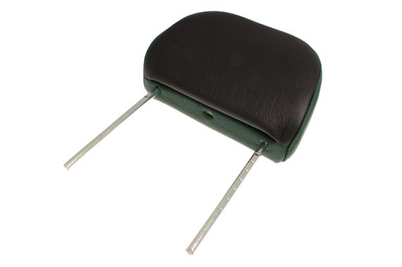Head Restraint - Front - Full Leather Option - Green/Black Face - HAH103610WCY - Genuine MG Rover