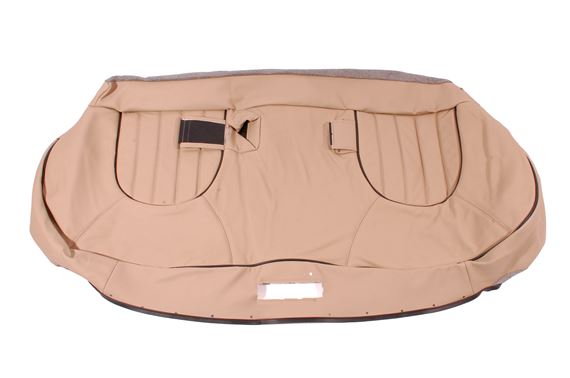 Cover assembly-rear seat fixed bench cushion - leather - Sandstone/Black piping - HPA002040SPJ - Genuine MG Rover