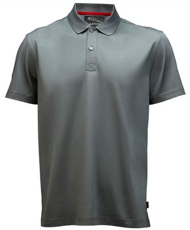 Mens Polo Shirt - Grey Mercerized - Jaguar Collection