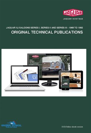 Digital Reference Manual - Jaguar XJ Saloons Series I/II/III 1968 to 1992 - JTP1006 - Original Technical Publications