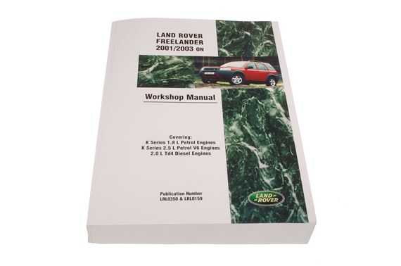 Land Rover Freelander 1 01-03 on Workshop Manual - LF1094 - Brooklands Books