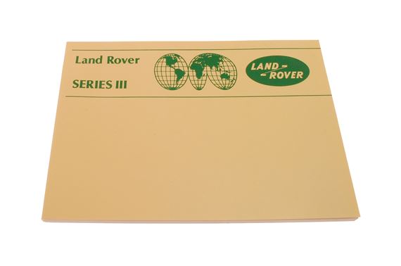 Owners Handbook Series III 1981-85 - LL1044 - Brooklands