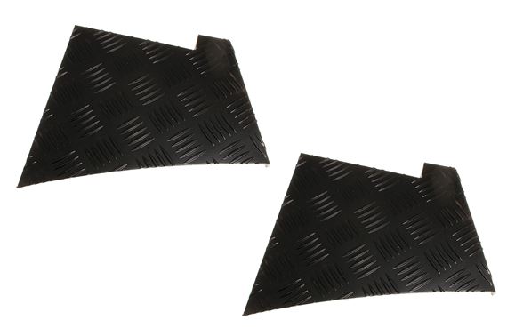 Chequer Plate Wing Protectors (pair) Black 2mm - LL1264 - Aftermarket