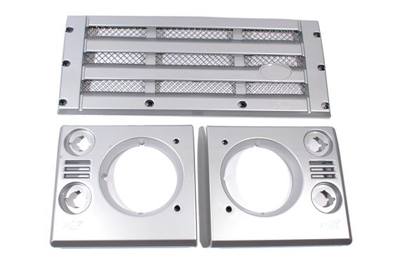 KBX Grille Kit Silver with SS Mesh - LL1351BM - Aftermarket
