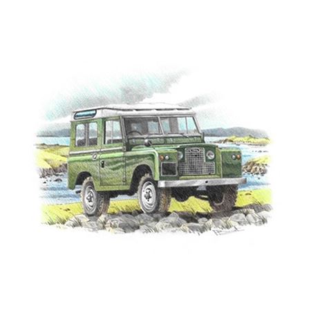 Series 2 SWB Stationwagon Personalised Portrait in Colour - LL1743COL