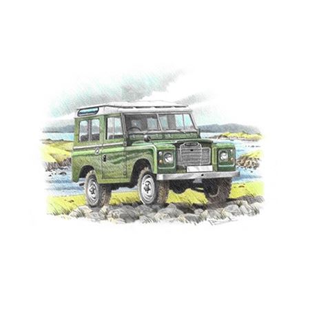 Series 3 SWB Stationwagon Personalised Portrait in Colour - LL1744COL