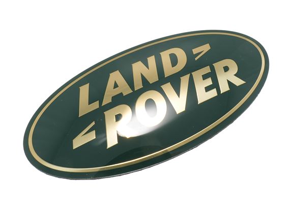 Land Rover Oval - Gold on Green - LR002717 - Genuine