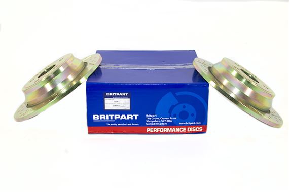 Brake Disc Rear Performance (pair) Solid 302mm - LR039935BPUR - Britpart