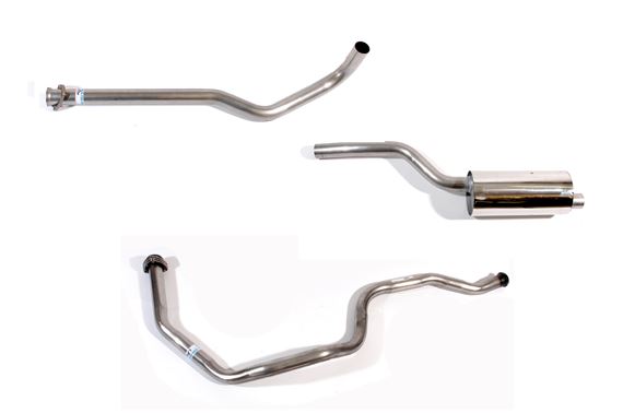 Stainless Steel Full Exhaust System - Large Bore RHD - LR1005LB