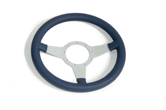 Moto-Lita TR8 Steering Wheel (As OE) - Blue Leather Rim - MK413D2PP