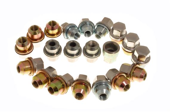 Locking Wheel Nuts for Alloy Wheels - Stainless Steel - set of 4 plus 16 Standard SS Nuts - RA1390KS - Aftermarket