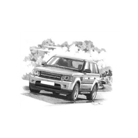 Range Rover Sport 2010-2013 Personalised Portrait in Black & White - RA1541BW
