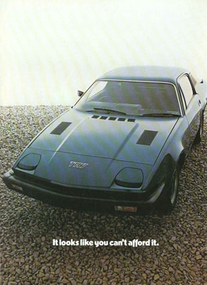 Advertising Print - Blue TR7 Coupe - RB7504