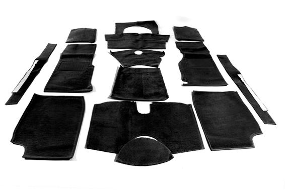 Tufted Carpet Set - Black - Triumph TR4 - RF4051BLACK