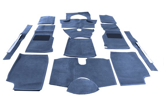Luxury Wool Carpet Set - Blue - Triumph TR4 - RF4051BLUEWOOL