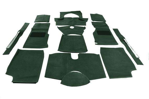 Luxury Wool Carpet Set - Green - Triumph TR4 - RF4051GREENWOOL
