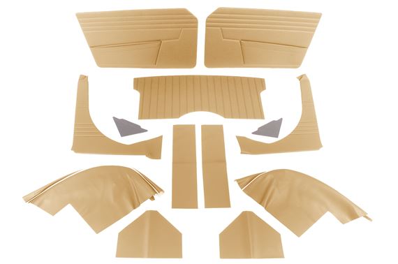 Interior Trim Kit - Biscuit Vinyl with White Piping - RF4054BISCUIT