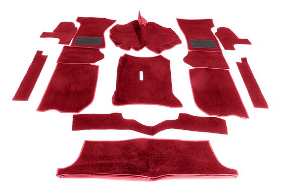 Luxury Wool Carpet Set - Red - Triumph Spitfire 1500 - RL1585RED