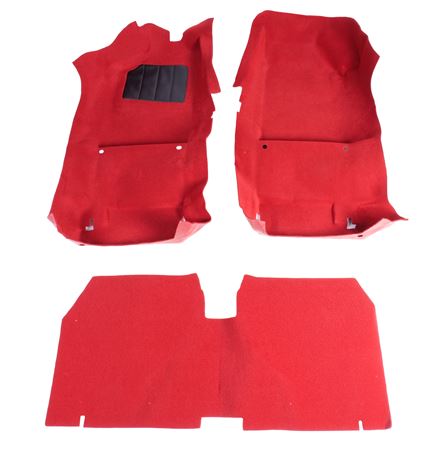 Moulded Carpet Set - 3 Piece - MGF - LHD - Red - RP1108RED
