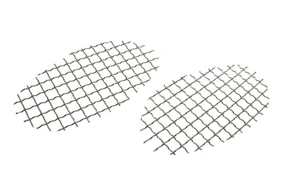 Bezel Grille Only - MGF - Air Intake - Pair - Stainless Steel Woven Pattern Mesh - RP1122WOVEN