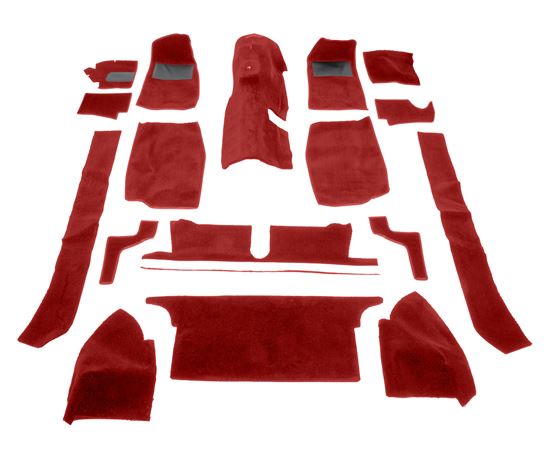 Carpet Set - OE Quality - Red - RHD - RP1228REDOE