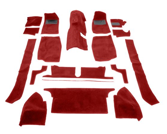 Carpet Set - OE Quality - Red - LHD - RP1228REDOELHD