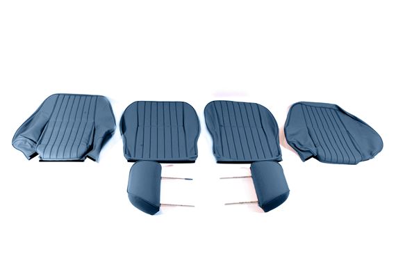 Mk1 Type Leather Seat Cover Kit - Blue/Blue Piping - RP1641BLUE