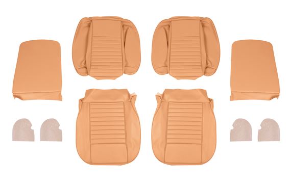 Triumph TR6 Vinyl Seat Cover Kit for 2 Seats - Light Tan - RR1038LTAN