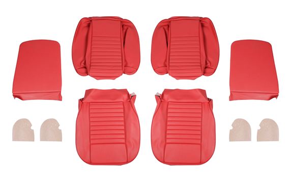 Triumph TR6 Vinyl Seat Cover Kit for 2 Seats - Red - RR1038RED
