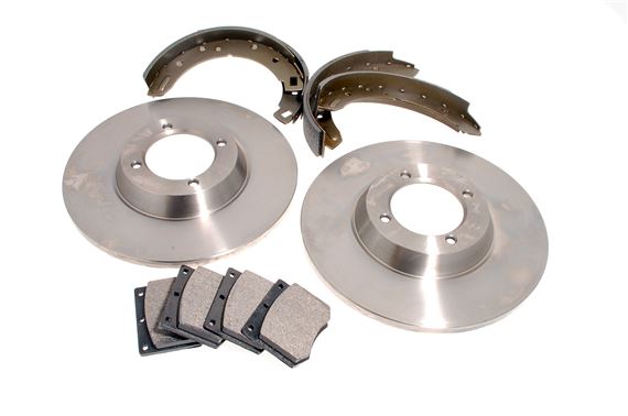 Brake Kit - Standard Discs, Pads and Shoes - TR6 Specific Application - RR1096