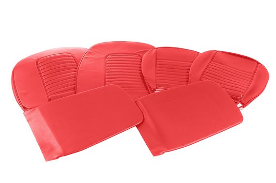 Triumph TR6 Vinyl Seat Cover Kit for 2 Seats - Red - RR1215RED