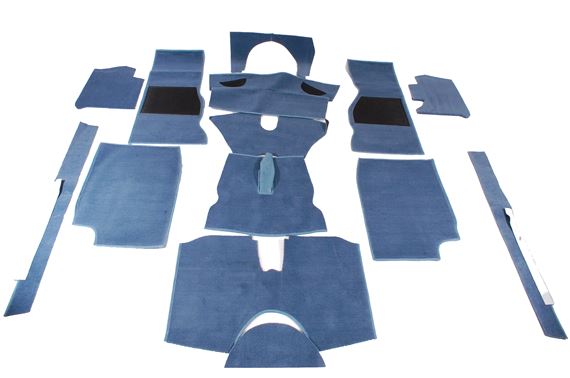 Luxury Wool Carpet Set - RHD and LHD - Shadow Blue - Triumph TR4A TR5 TR6 - RR1492SHADOWBLUE