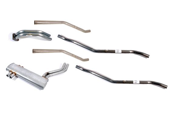 Stainless Steel Exhaust System - Standard - 304 Grade - TR6 Pi CR/TR6 CF on - RR1550SS