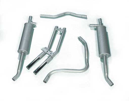 Mild Steel Exhaust Part System - Small Bore Tail Pipes - RS1600