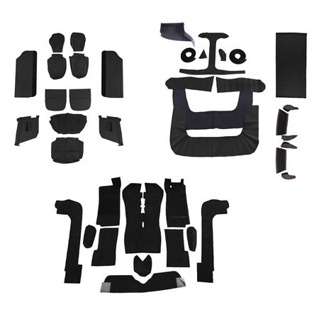 Interior Trim Kit - Full Leather - Mk1 UK RHD - Black - RS1656BLACK